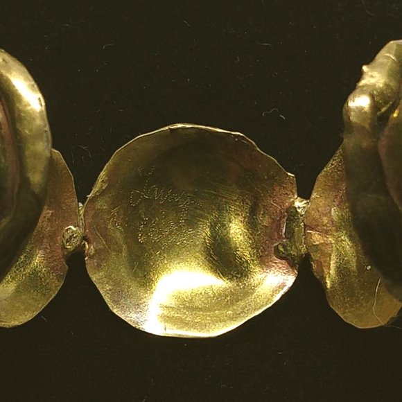 Vintage Marked Handcrafted Bracelet & Earrings - Picture 7 of 8